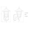Vaxcel York Textured Pewter Motion Sensor Dusk to Dawn Traditional Outdoor Wall Light with Clear Glass T0678 - alternate 6